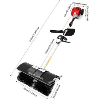 StarTech.com Escoba de gasolina de 52 cm³ - Modelo portátil - Ligera - Ideal para césped, césped artificial, hojas y nieve