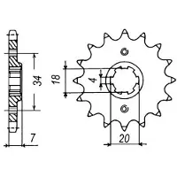 Sifam Piñón Delantero 12024cz12