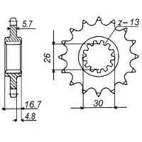 Sifam Piñón Delantero 12501cz15