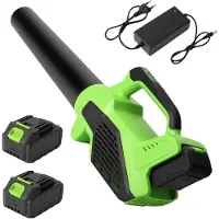 StarTech.com Soplador de hojas a batería - Soplador de aire inalámbrico - 6 niveles de velocidad - Motor sin escobillas - 15.000 RPM - 18 V - 2 baterías