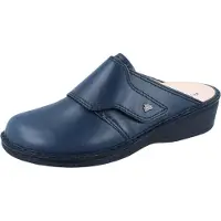Finn Comfort Zapatos abiertos 'Pantolette Damen 02526 060048 Echtleder in blau' azul