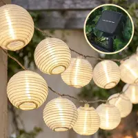 OEM Guirnalda de luces LED con 20 luces, 7 metros de longitud, energía solar, luz cálida, 8 modos y temporizador