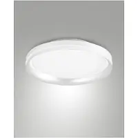 FABAS LUCE Isy - Lámpara de techo LED de aluminio - LED integrada de 42W, IP20, color blanco