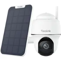 Reolink ARGUS 430, cámara IP de 5MP con conexión Wi-Fi y panel solar. Cámara de seguridad para interiores y exteriores, inalámbrica, para montaje en pared, de color blanco y con diseño tipo cúpula