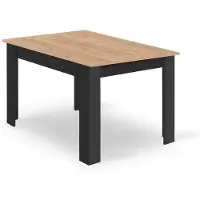 Kendra Home Mesa de comedor NP Craft con patas negras 120x80 cm