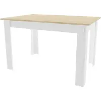 Kendra Home Mesa de comedor NP en roble Sonoma y blanco 120x80 cm