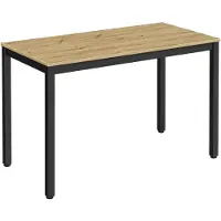 Kendra Home Mesa Rectangular Tessa Roble Artisan y Metal Negro