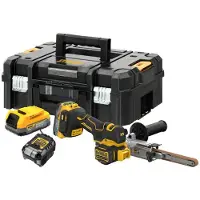 DeWalt Lijadora de banda inalámbrica 18V DCM200E2T, 2 baterías de 1,7Ah POWERSTACK, sistema TSTAK
