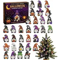 Merkloos Calendario de cuenta regresiva para Halloween con adornos de strass