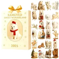 Merkloos Calendario de Adviento navideño en 2D para mascotas