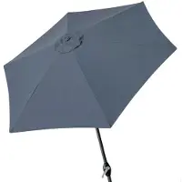 Merkloos Sombrilla hexagonal con poste de aluminio, 300 cm, color antracita