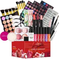 Merkloos Conjunto completo de maquillaje para mujeres, que incluye un calendario de adviento