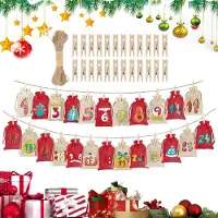 Merkloos Bolsitas para el calendario de Adviento de Navulbare, ideales para Navidad
