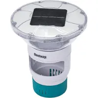 Bestway - Dispensador solar para piscinas SolarGlow, luz LED, flotador solar para la limpieza de piscinas