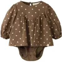 Lil´ Atelier Pijama entero/body marrón