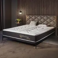 OEM Colchón híbrido de 140x190 cm, 24 cm de grosor, con núcleo de muelles ensacados y 7 zonas