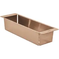 OEM Colador para fregadero de cocina, acero inoxidable, 49 cm, acabado cepillado color "amanecer cálido"