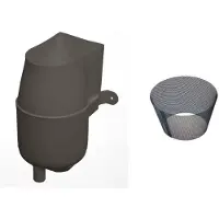 Merkloos Inversor para agua de lluvia con filtro de malla fina, diseñado para su almacenamiento