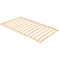 Merkloos Somier de madera de haya de 100 x 200 cm con lamas de madera de abedul