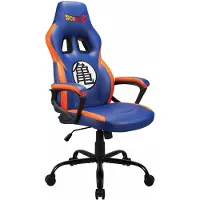 OEM Silla de juego Dragon Ball Z, con altura ajustable, de color azul, tipo mecedora