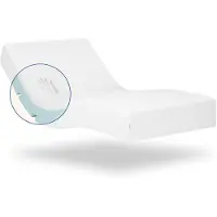 OEM Colchón viscoelástico de 80x190 cm, con una altura de 20 cm y funda de Lyocell