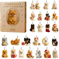 Merkloos Calendario de Adviento para perros con 24 adornos