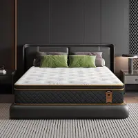Dripio Colchón híbrido de 80x190 cm, 26 cm de grosor, con muelles ensacados y viscoelástico