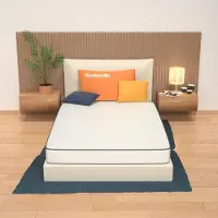 OEM Colchón Primavera H14, 150x190x14 cm, espuma de poliuretano, color blanco