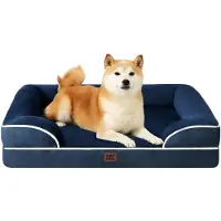 Merkloos Solidchoice: Cama ortopédica para perros, fabricada con espuma viscoelástica, lavable e impermeable