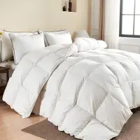 Merkloos Edredón de plumón de ganso - 220 x 240 cm - 90% plumón, 10% pluma - Cubre hasta 750+ CUIN - Para cama de matrimonio