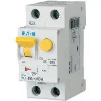 Eaton Combinación FI/LS, 25 A, 300 mA, curva de disparo LS: B, 1P+N, curva de disparo FI: A, referencia: 236958