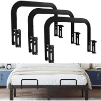 Dripio Juego de 3 topes para colchones, compatibles con estructuras de metal, antideslizantes, color negro