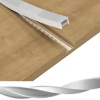 OEM Perfil de silicona LED tipo neón de 3M, flexible, blanco opaco, para tiras LED de hasta 18 mm