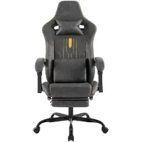 Selius Silla de juego - Silla gamer - Silla de escritorio - Silla de ordenador - Silla ergonómica para juegos - Silla de escritorio de cuero sintético (PU)