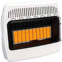 OEM Calentador infrarrojo de pared, 30.000 BTU, gas natural, blanco, silencioso