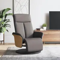 Selius Sillón ajustable - Sillón giratorio - Sillón para zona de estar - Sillón de confort - Respaldo ajustable de 105-125°