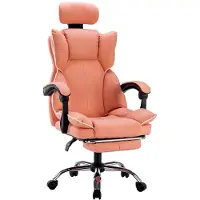 Selius Silla de oficina - Silla de trabajo - Silla gamer - Silla ergonómica - Silla de escritorio - Con reposapiés integrado