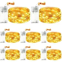 OEM Guirnalda de luces LED con temporizador, 8 unidades, 3 metros, 30 LEDs, luz blanca cálida