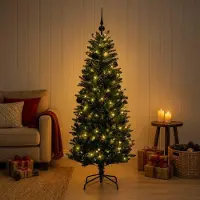 Syfax Árbol de Navidad Artificial con Adorno 150 cm 150 LED