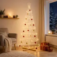 Syfax Árbol de Navidad de metal con soporte KUOPIO 180 cm Acero