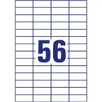 Avery Zweckform Zweckform 3668 Etiquetas universales A4 52,5 x 21,2 mm blancas (5600 etiquetas)