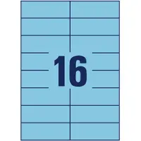 Avery Zweckform Zweckform 3453 Etiquetas A4 105 x 37 mm — 16 por hoja | Pack 100 hojas