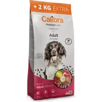 Calibra Dog Línea Premium Para Adultos, Con Carne De Res, 12+2 Kg