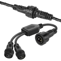 OEM Adaptador divisor para luces de Navidad, IP65, 1 a 2, 22 cm