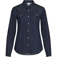 Vila Vibista Bolsillos Camisa Vaquera