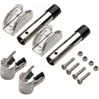 VETUS Escalera De Baño Plegable De Acero Inoxidable De 4 Peldaños Para Espejo De Popa