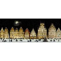 Sonstige Verlage Calendario de pared con motivos navideños: panorama urbano