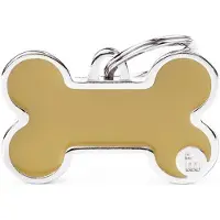My Family Etiqueta Para Mascotas De Hueso Grande Hecha A Mano
