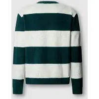 Pepe Jeans para hombre. PM7000116 Jersey Deacon Stripes verde (L), Casual, Acrílico, outlet 2026.