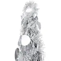 Syfax Árboles de Navidad artificiales PET Silver